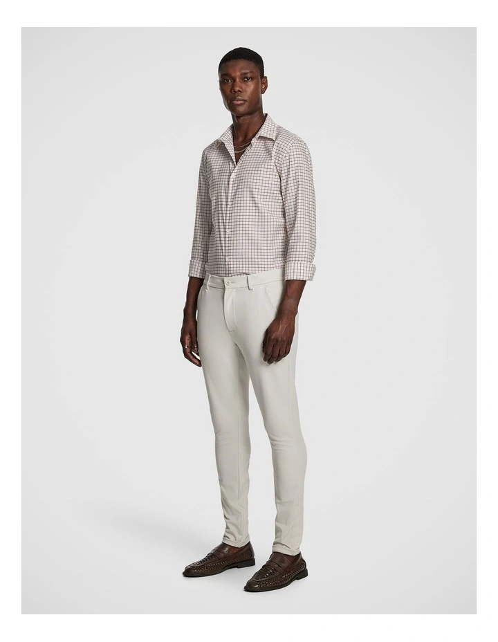 Bailey Slim Check Shirt in Berry image 4