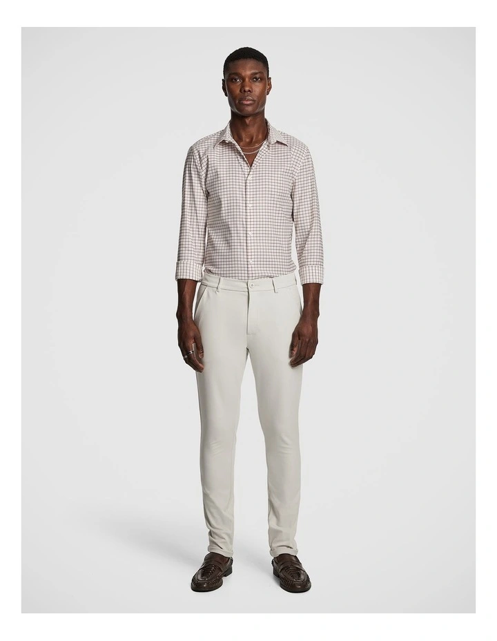 Bailey Slim Check Shirt in Berry image 5