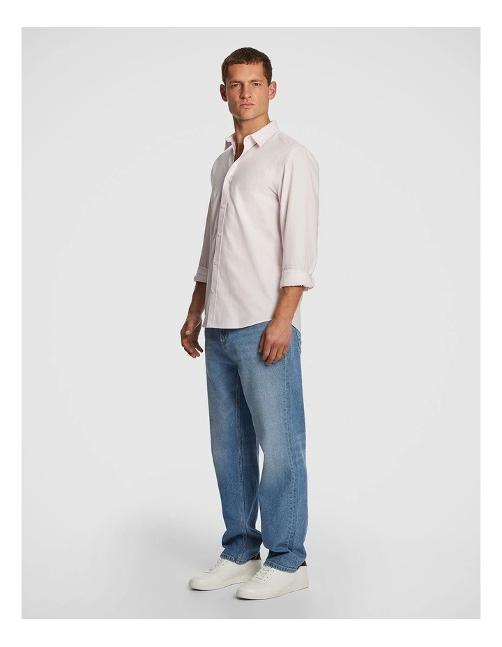Cooper Stripe Shirt in Pink image 4