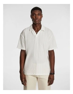 Buddy Textured Polo Shirt in White