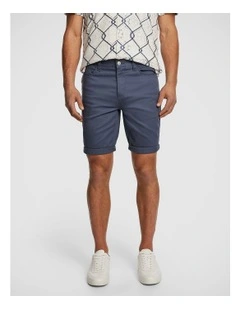 Herston Chino Short in Blue Smoke
