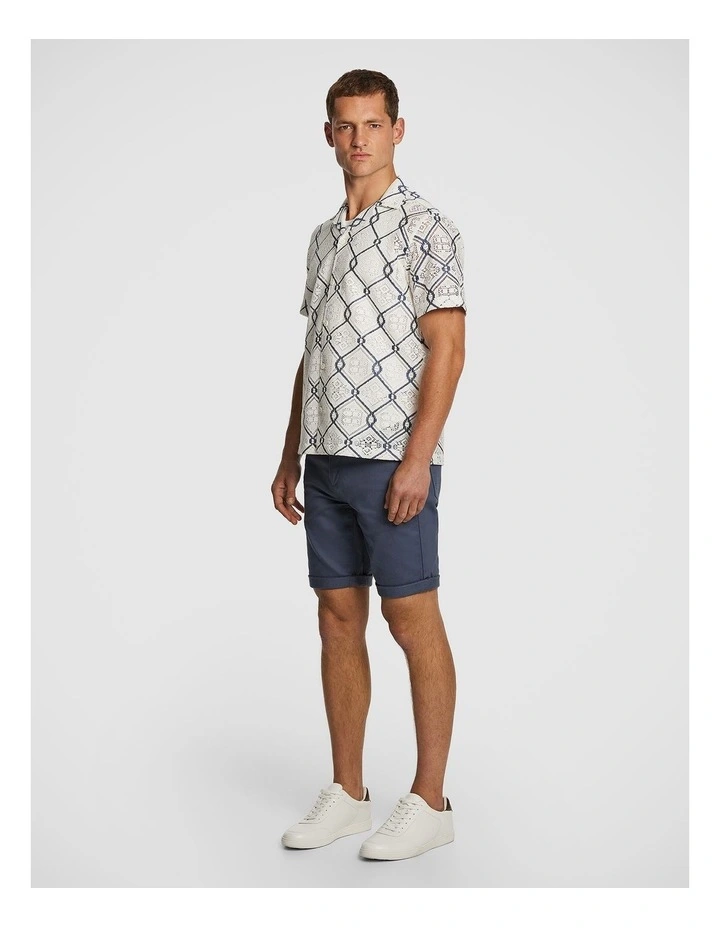Herston Chino Short in Blue Smoke image 4