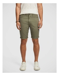Herston Chino Shorts in Khaki Green