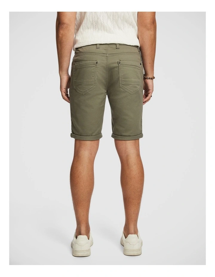 Herston Chino Shorts in Khaki Green image 2