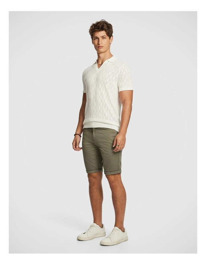 Herston Chino Shorts in Khaki Green image 5