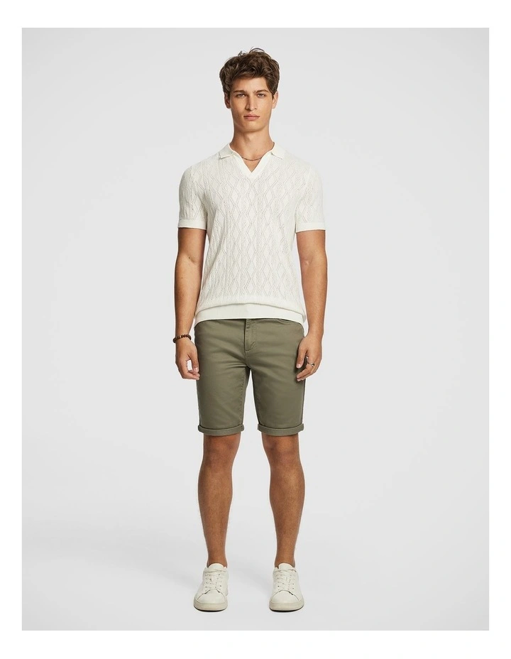 Herston Chino Shorts in Khaki Green image 6
