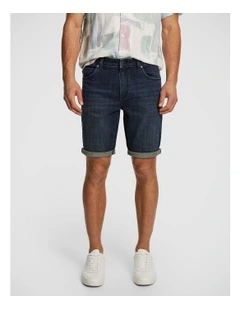 Maxwell Denim Short in Dark Wash