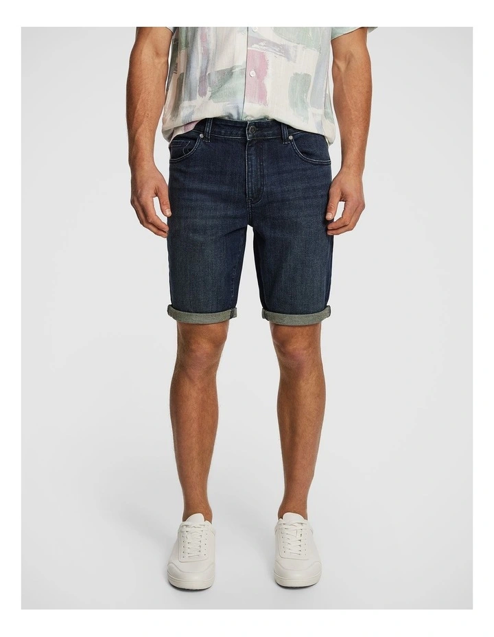Maxwell Denim Short in Dark Wash image 1