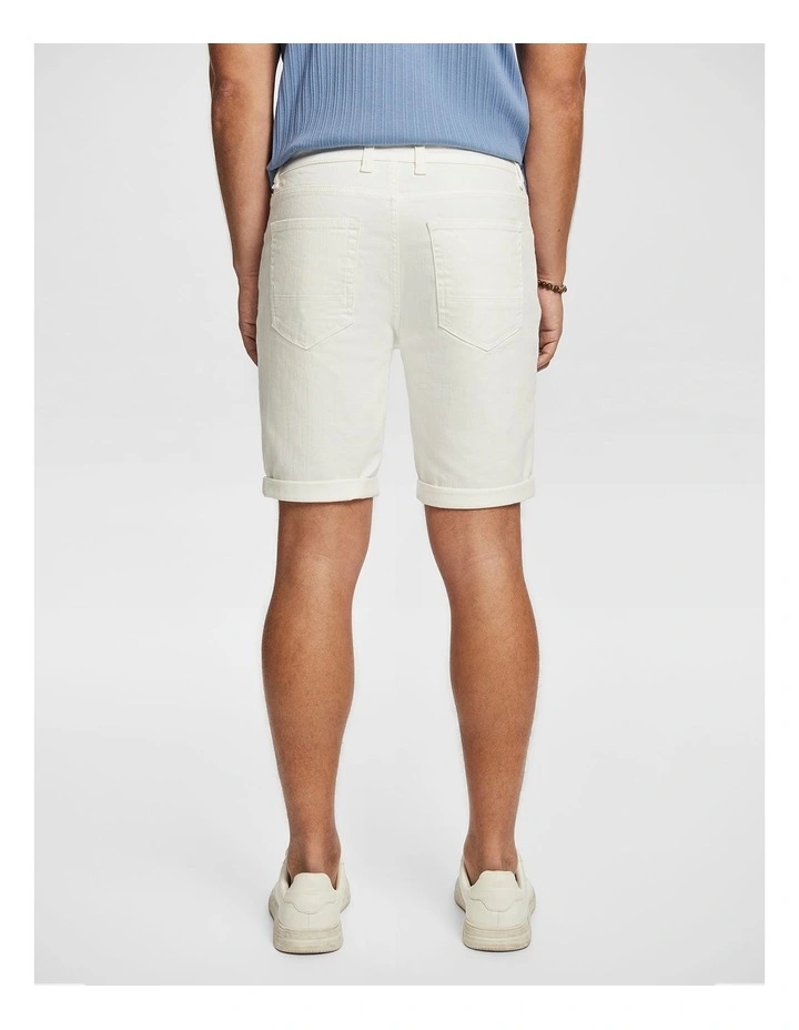 Maxwell Denim Shorts in White image 2