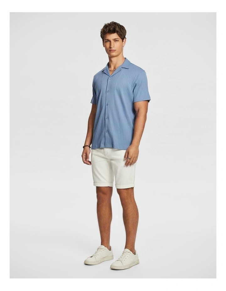 Maxwell Denim Shorts in White image 4