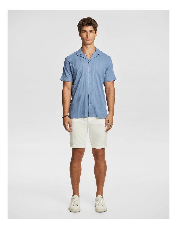 Maxwell Denim Shorts in White image 5