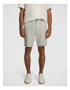Panama Linen Chino Short in Sage