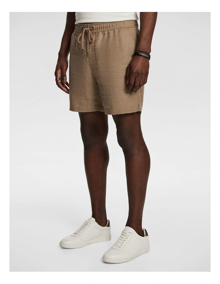 Manta Pure Linen Short in Mocha image 3