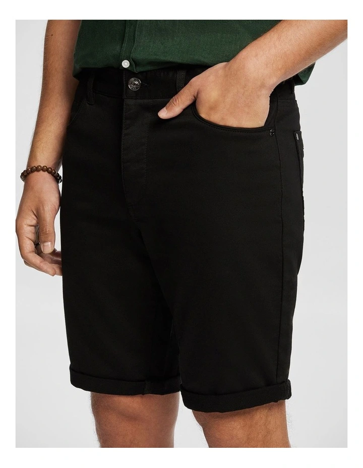 Herston Reg Shorts in Black image 3
