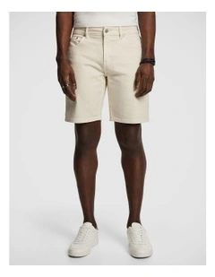 Belize Denim Short in White