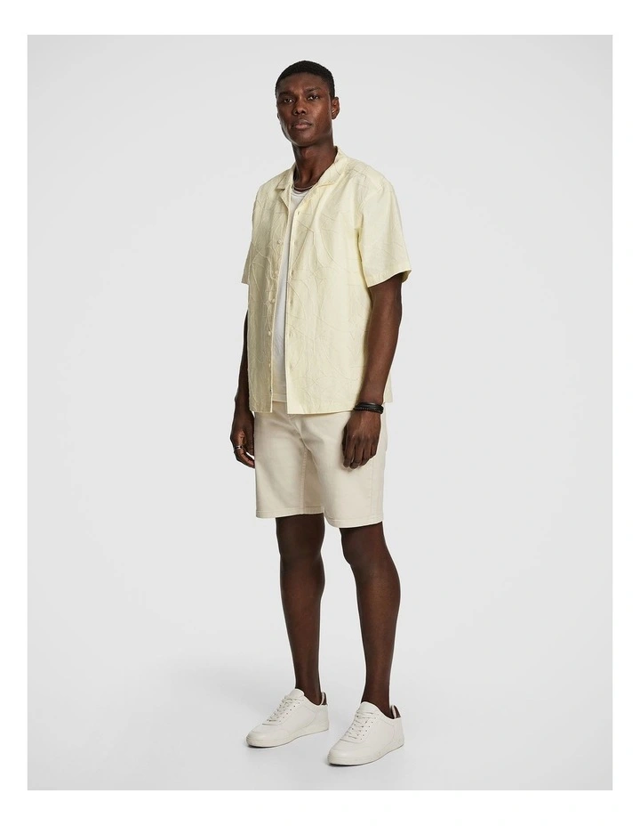 Belize Denim Short in White image 5