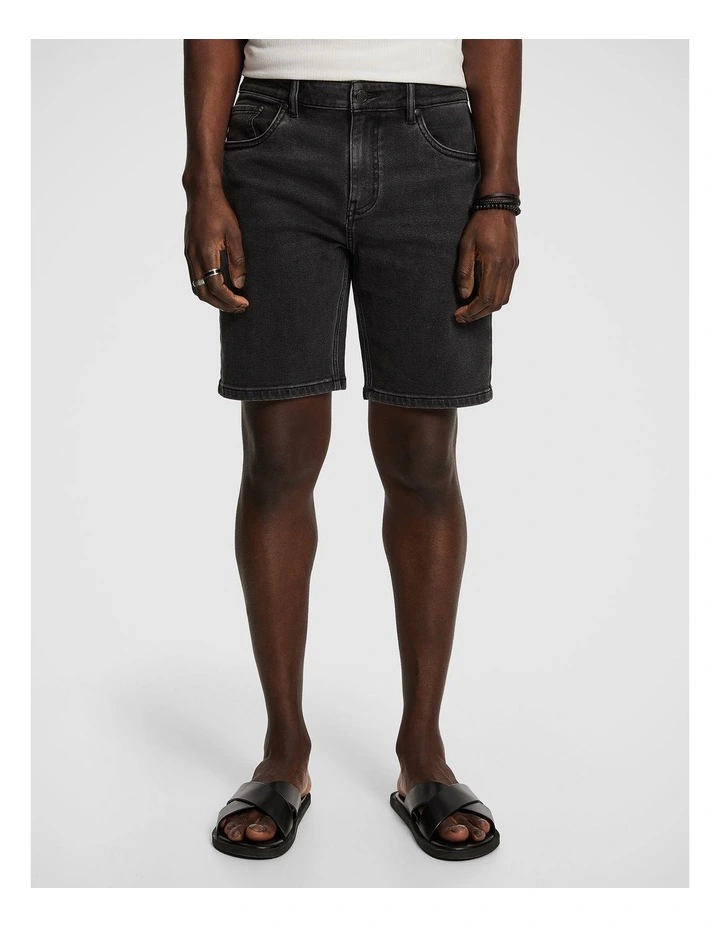 Cancun Denim Short in Charcoal image 1