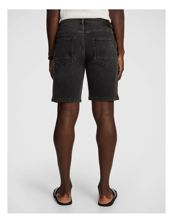 Cancun Denim Short in Charcoal image 2