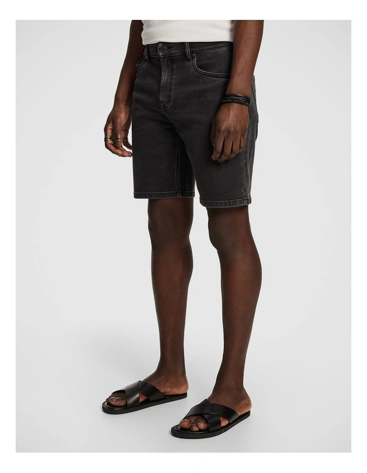 Cancun Denim Short in Charcoal image 3