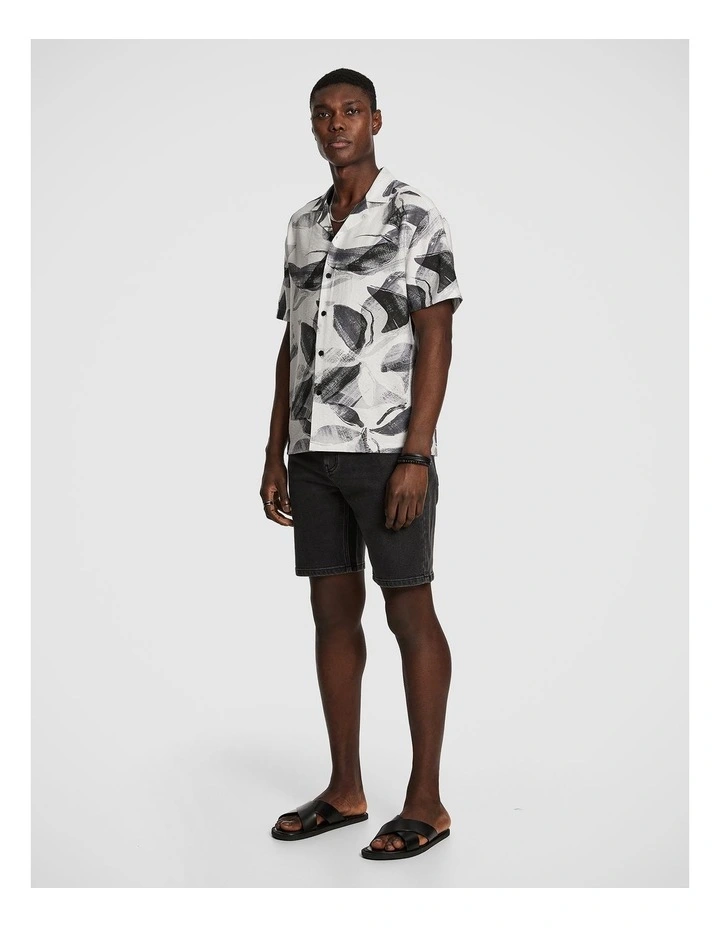 Cancun Denim Short in Charcoal image 5