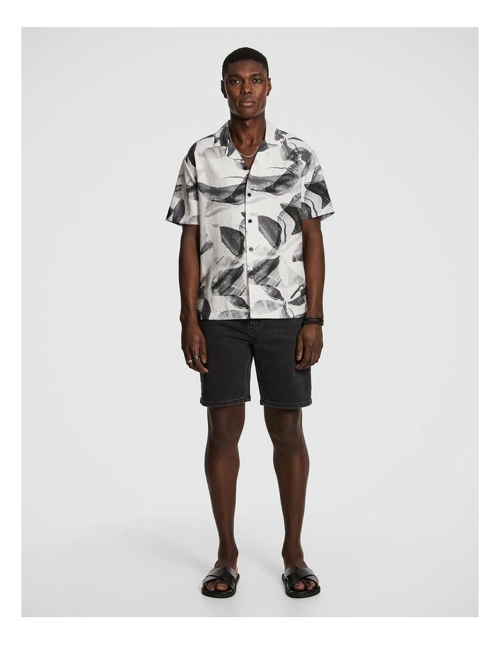 Cancun Denim Short in Charcoal image 6