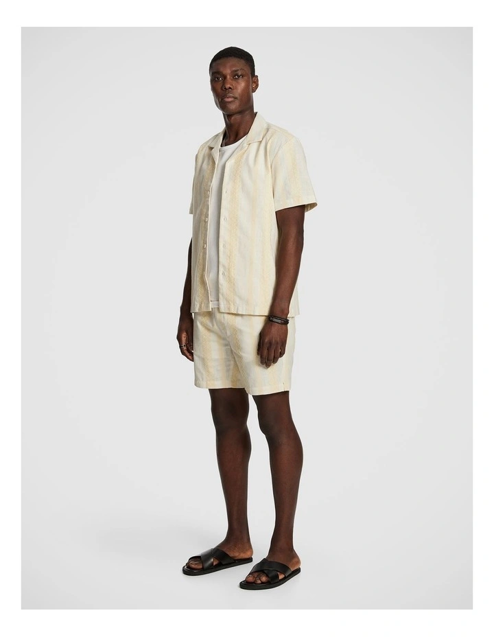 Sanders Stripe Short in Yellow image 5