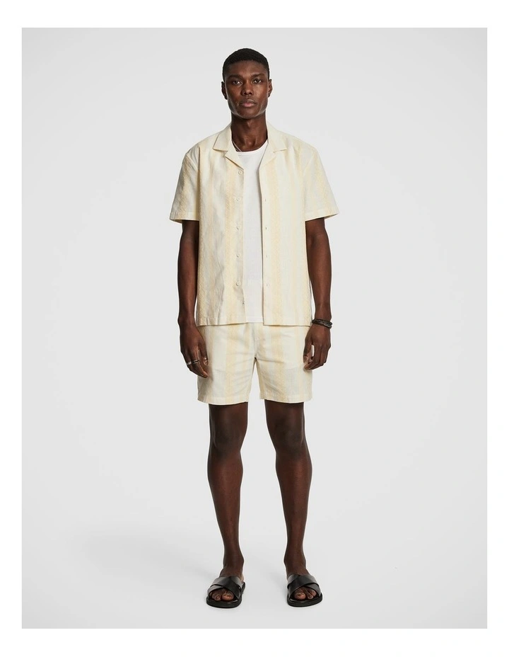 Sanders Stripe Short in Yellow image 6