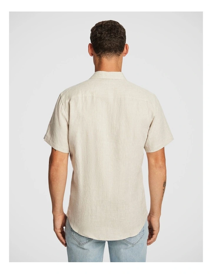 Lewis Pure Linen Shirt in Natural 7 image 2