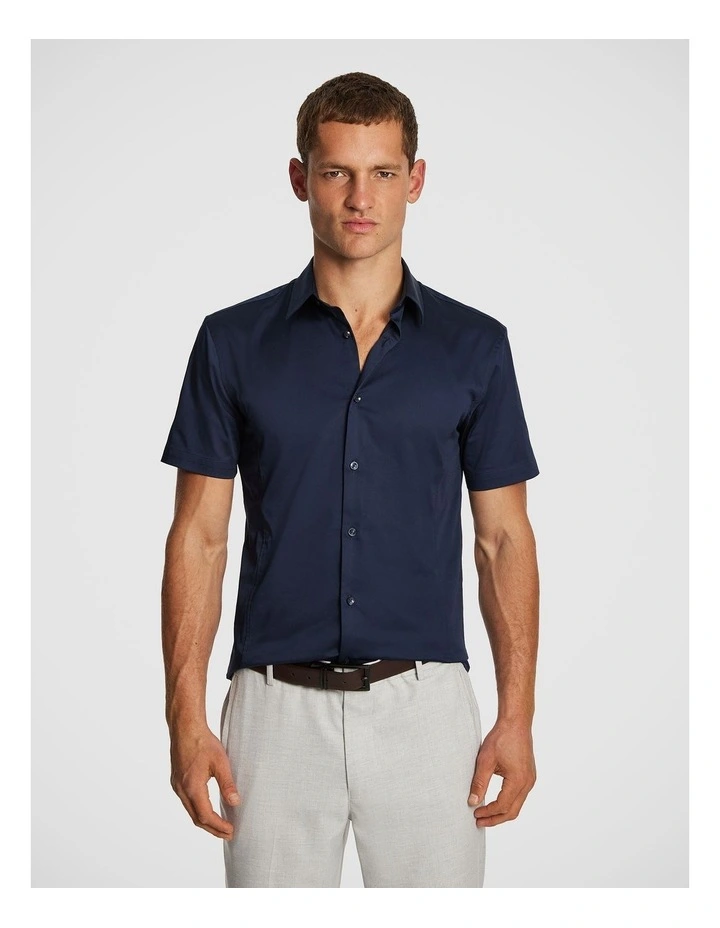 Marvel Muscle Fit Shirt in Navy image 1