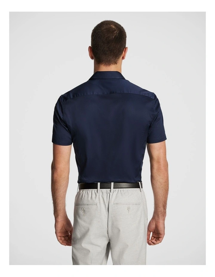 Marvel Muscle Fit Shirt in Navy image 2