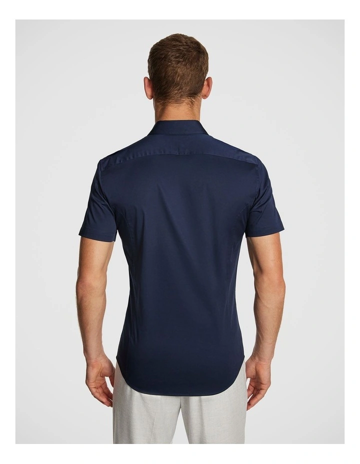 Marvel Muscle Fit Shirt in Navy image 2