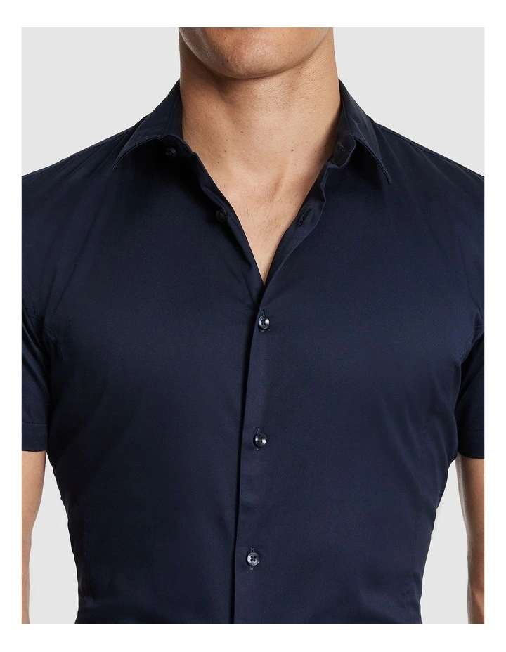 Marvel Muscle Fit Shirt in Navy image 3