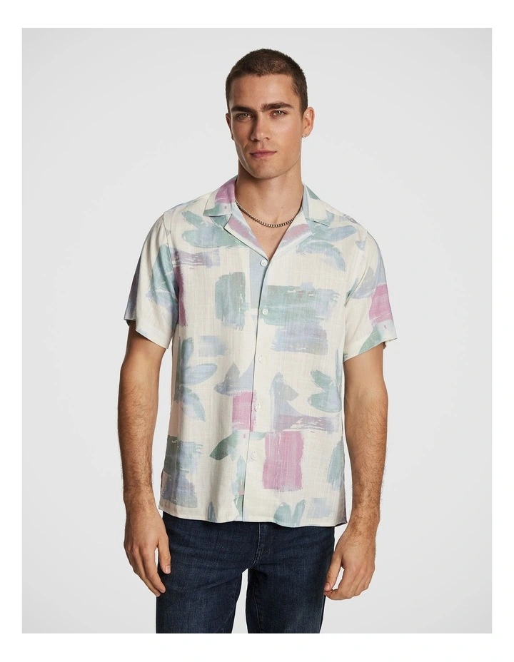 Eden Linen Blend Shirt in Multi image 1