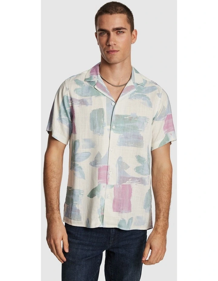 Eden Linen Blend Shirt in Multi image 1