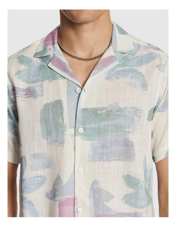 Eden Linen Blend Shirt in Multi image 3