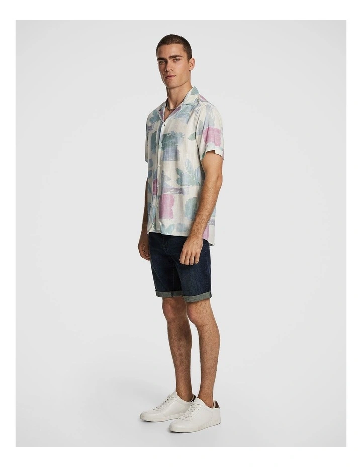 Eden Linen Blend Shirt in Multi image 4