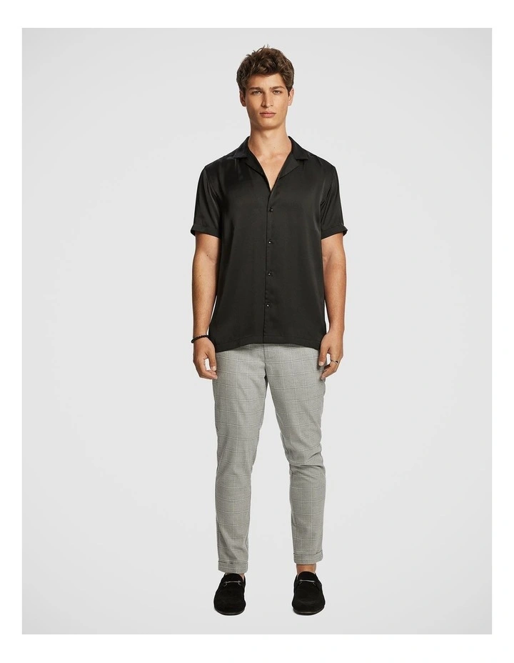 Blackout Satin Shirt in Black image 5