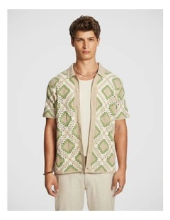 Howe Crochet Shirt in Natural