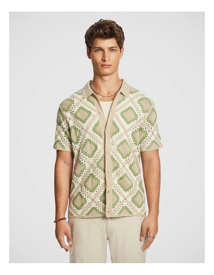 Howe Crochet Shirt in Natural image 2