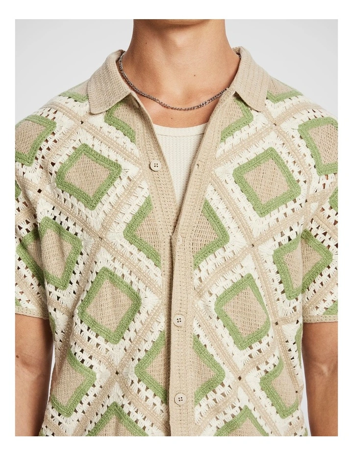 Howe Crochet Shirt in Natural image 4