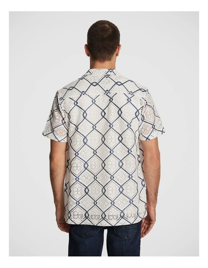 Bruno Crochet Shirt in White image 2