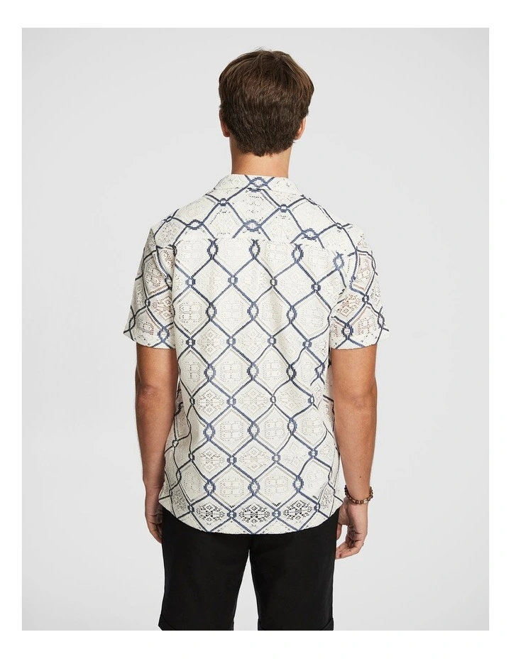 Bruno Crochet Shirt in White image 2