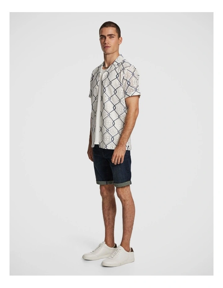 Bruno Crochet Shirt in White image 4