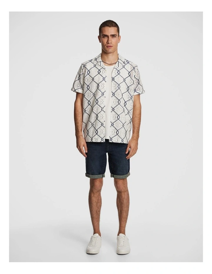 Bruno Crochet Shirt in White image 5