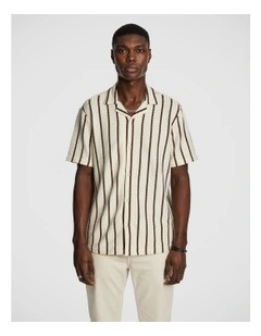 Hemes Stripe Shirt in Rust