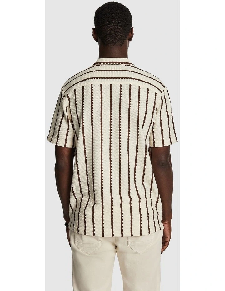 Hemes Stripe Shirt in Rust image 2