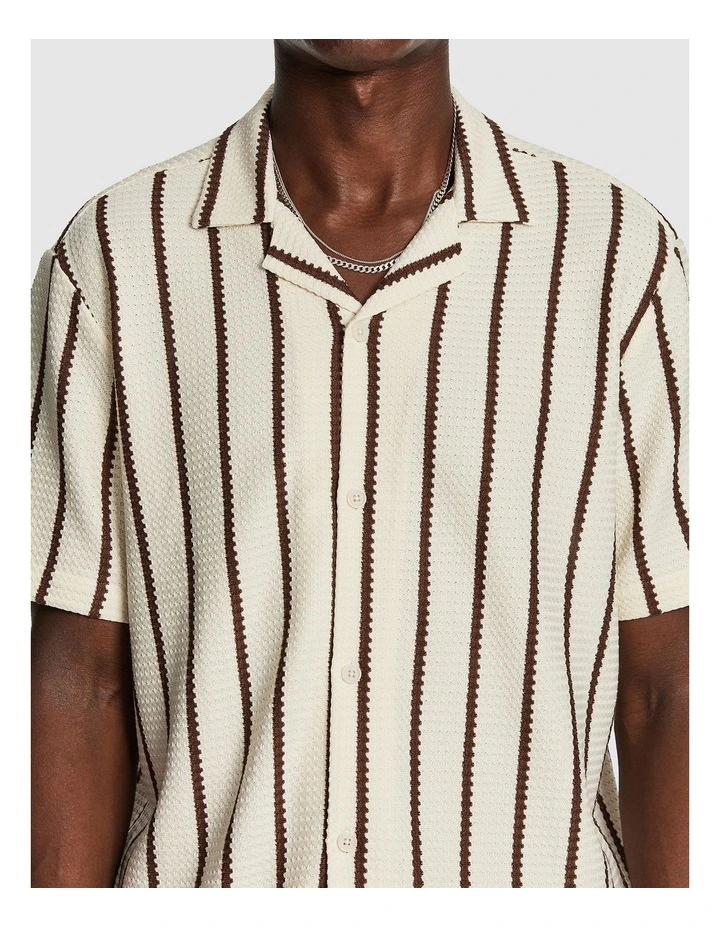 Hemes Stripe Shirt in Rust image 3