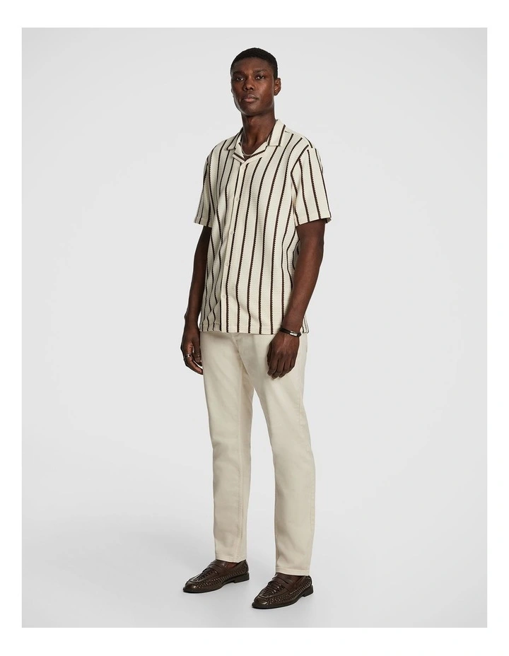 Hemes Stripe Shirt in Rust image 4