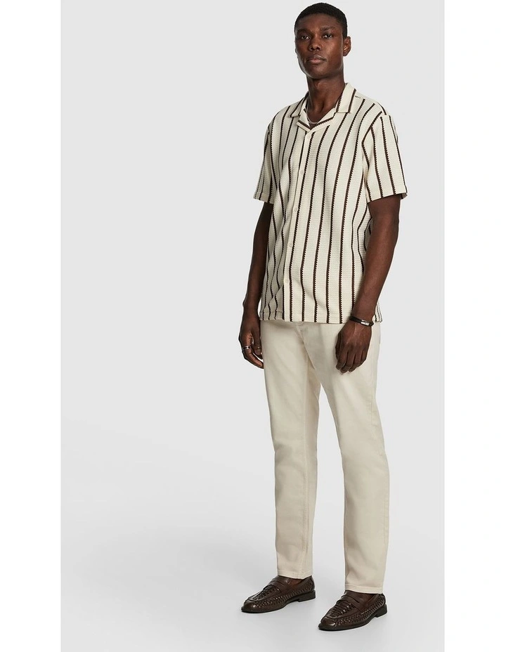 Hemes Stripe Shirt in Rust image 4