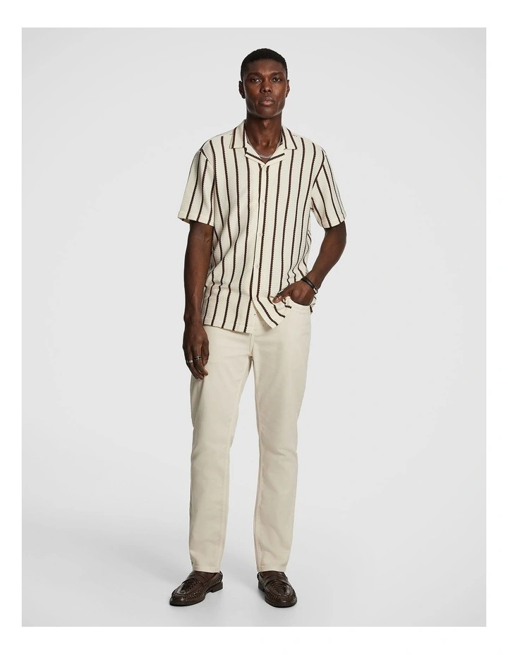 Hemes Stripe Shirt in Rust image 5